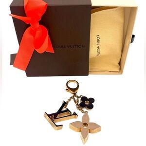 Louis Vuitton Fleur de Monogram Bag Charm & Key Holder with Box and Dustbag